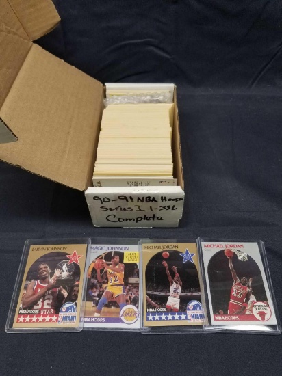 1990-1991 NBA Hoops Series 1 Complete Set
