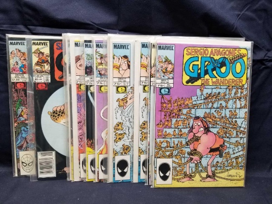 Vintage Marvel Groo Comics 16 Units