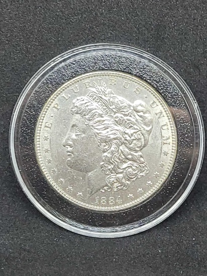 Morgan silver dollar 1884