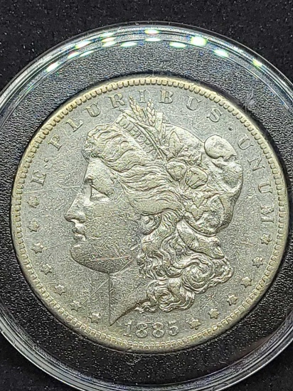 Morgan silver dollar 1885-s Frosty