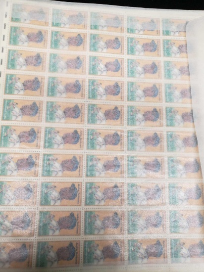 Uncut Sheets of Rare Stamps