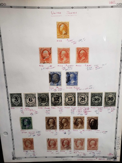 Rare United States Stamps. Dept of Interior. Treasury. And more