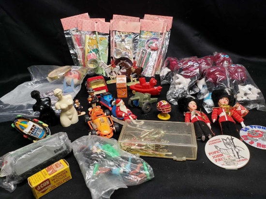 Vintage Toys and gift pks. Calif. Raisins 3 piece sets