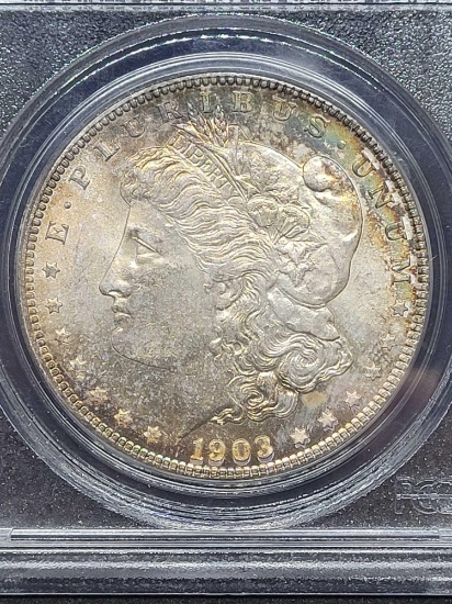 1903 Morgan silver dollar MS64 PCGS Frosty coin
