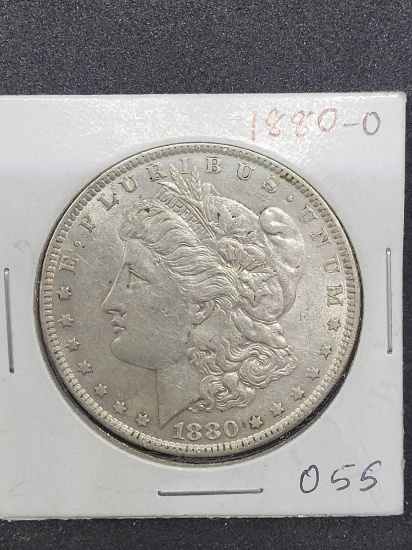1880-O Morgan silver dollar Frosty 90% silver