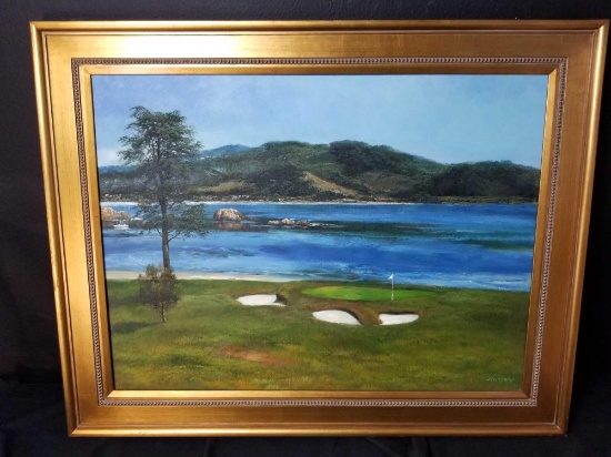 Hamey Framed Artwork Golf Course
