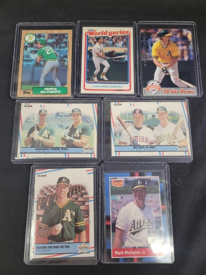 Mark Mcgwire baseball cards 7 card's