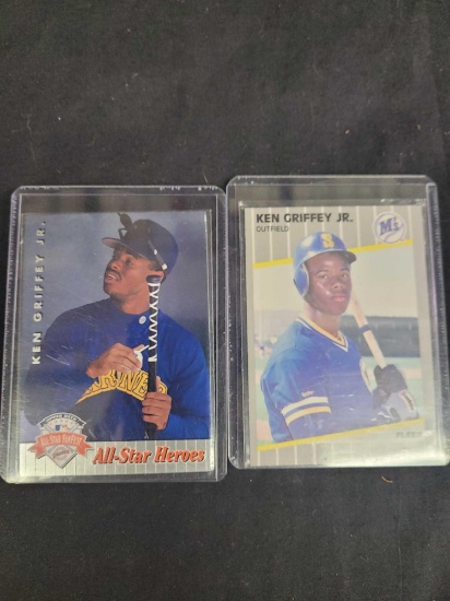 Ken Griffey jr cards 2 cards