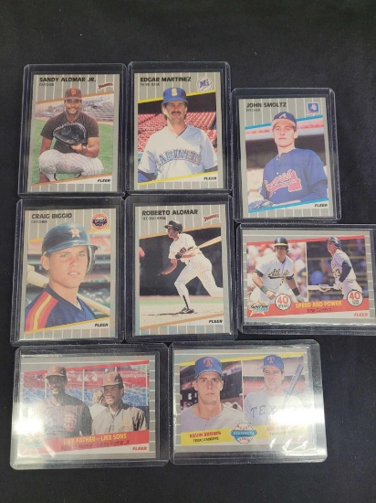 1989 fleer baseball card's 8 cards