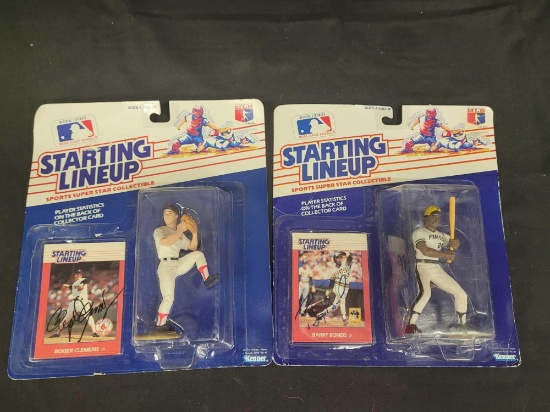 Starting lineup figures Roger clemens and Barry Bonds