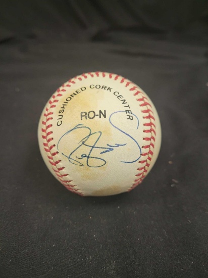 Signed baseball saying Darryl Strawberry