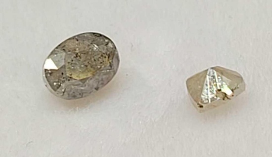 .30ct diamond lot natural stones emerald green lot of 2