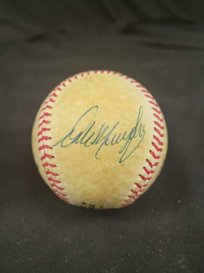 Signed baseball saying Dale Murphy