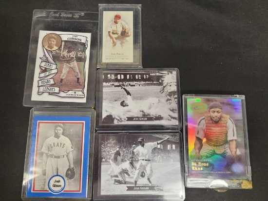 Josh Gibson baseball cards 6 card's