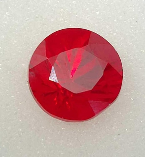 Natural red Ruby 6.78ct Round cut Gemstone