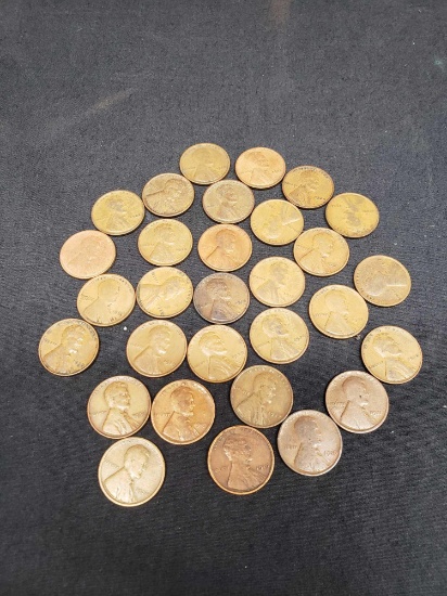 Wheat back pennies 1910- 1930s