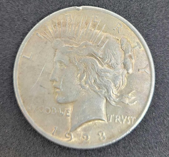 1923 silver peace dollar 90% silver