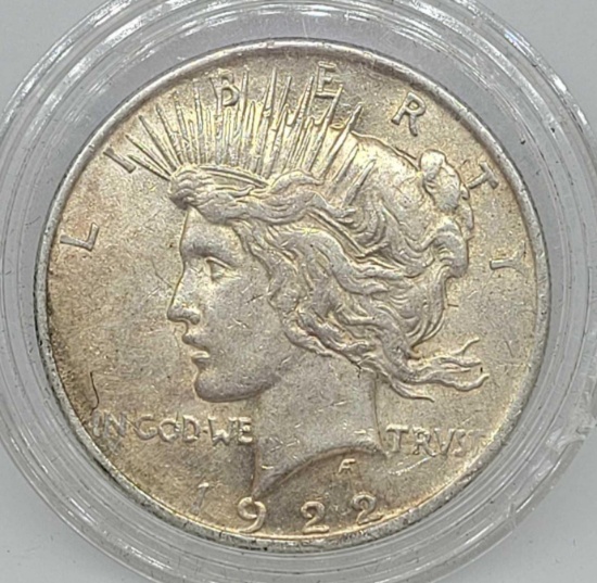 1922 silver peace silver dollar 90% silver