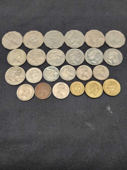 Australian coins 24 coins