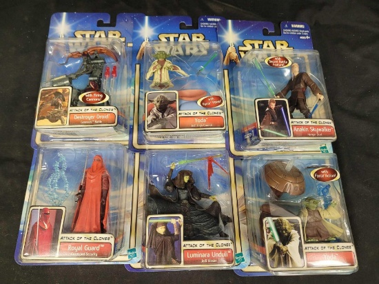 Star wars Attack of the clones toy's 6 toys