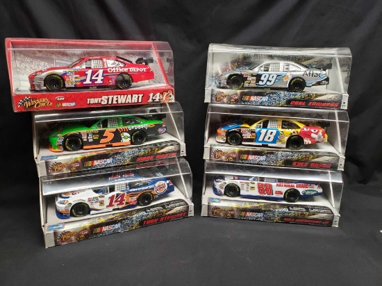 Winners circle 1:24 Nascar Die cast cars. Tony Stewart, Carl Edwards