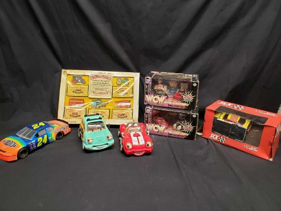 Wcw Nitro streetrods, Matchbox originals. Chevron cars.