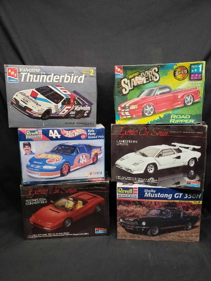 Revell Monogram Shelby Mustang gt 350H. AMT Valvoline Thunderbird and Road Ripper models.