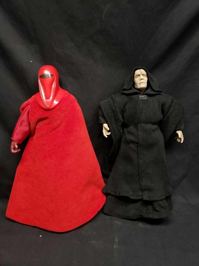 Royal Emperor guard and Sheev Palpatine action figures