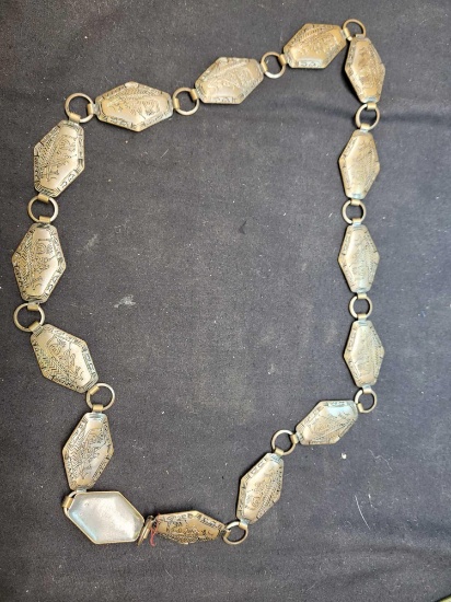 Copper belly chain antique hand hammered looks Egyptian