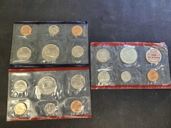 1991 Denver mint coin set and 1969 Denver mint coin set