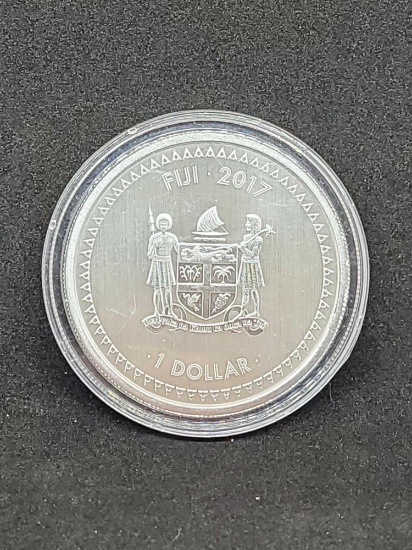 Fiji 2017 1 dollar The Great wave coin 1oz 999 silver