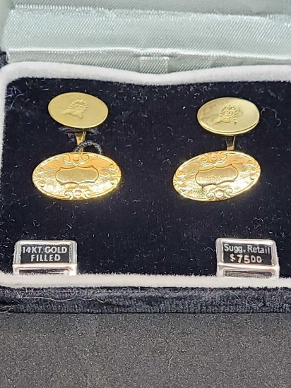 14kt gold filled cufflinks