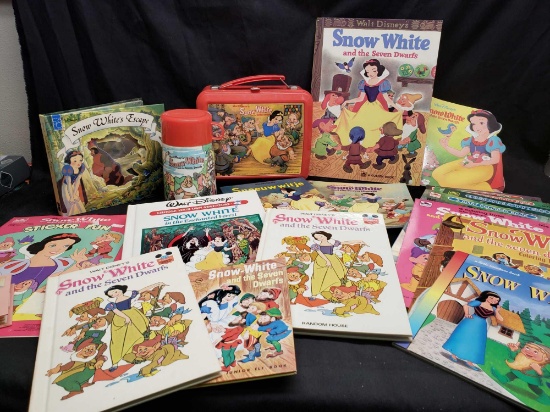 Snow White and the Seven Dwarfs Books, coloring books, Lunch pail, foreign copy