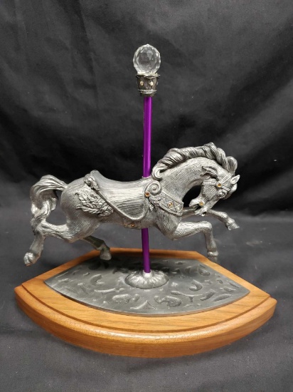 Beautiful American Carousel Horse series #3 Horse. Gail. Michael Ricker pewter