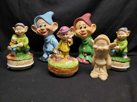 Disney Dopey collection. Schmid musical Dopeys. Varigated Camieonyx Dopey.