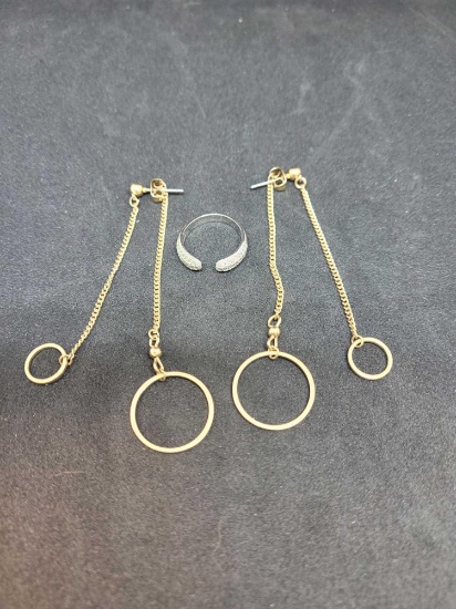 Earrings and ring