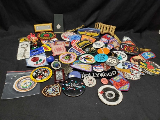 Patches, Buttons and Keychains