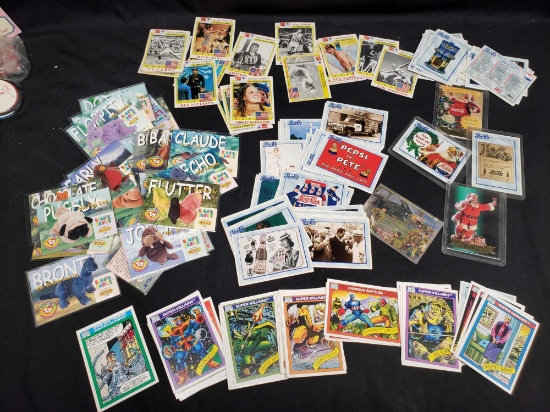 Beanie Babies, Super Villians, Pepsi, Coke, Greatest Olympians Trading cards