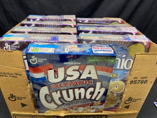 Box of USA Olympic crunch and Millennios
