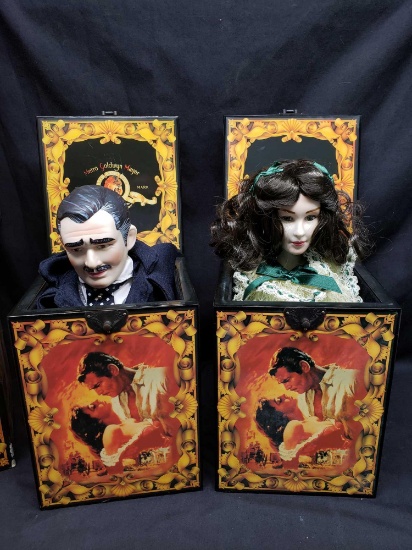Rhett Butler and Scarlett OharaMGM Limited Edition Musical Jack in the boxes.