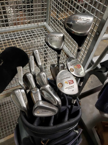 King Cobra454 comp 9.0 titanium driver. Taylor Made Burner Rescue irons. La Jolla irons. Titleist