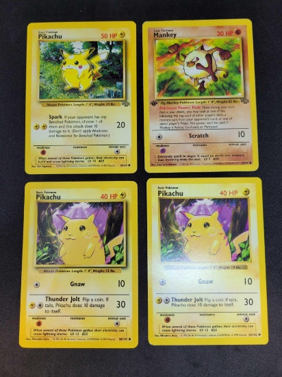 Pokemon cards 4 card's 1 edition Fossils base set