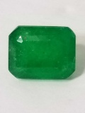9.47 Ct Natural Green Emerald Cut Emerald GGL Cert