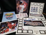 100 Anniversary os Angelos Dodgers Commemorative stamp collection and team photo