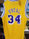Shaquille O'neal Lakers Signed Jersey COA