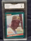1986 Donruss The Rookies Barry Bonds GMA Mint 9