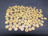 Wheat pennies from 40s and 50s