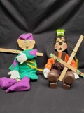 Dopey and Goofy Marrionetts by Joan