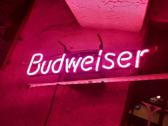 Budweiser Neon Sign 22in Wide