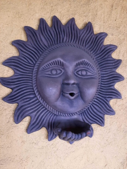 Sun Clay Artwork, 20in Tall